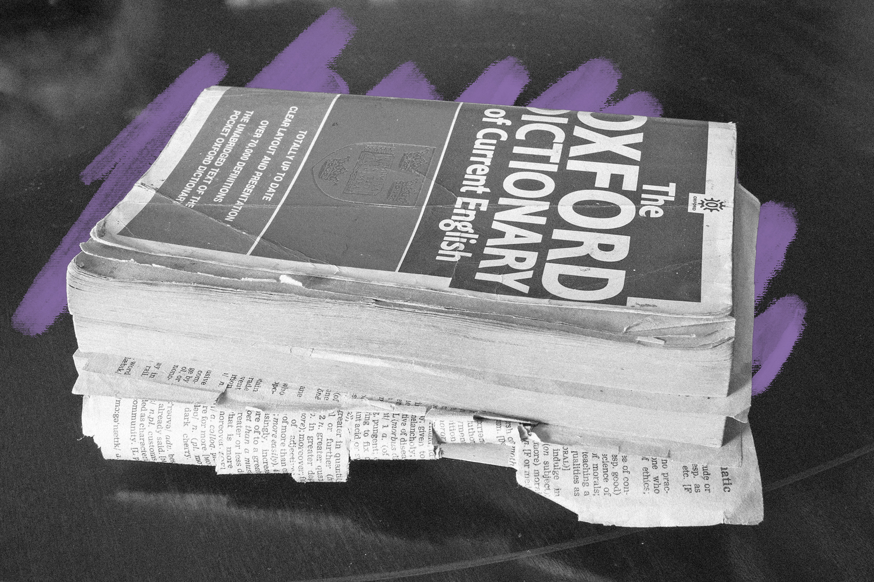 Well-worn Oxford Dictionary