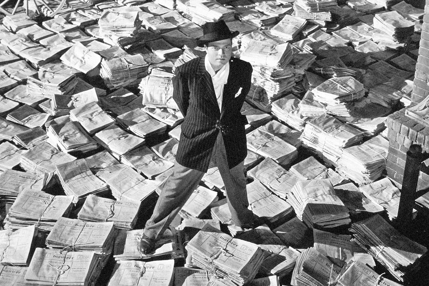 Orson Welles in “Citizen Kane”