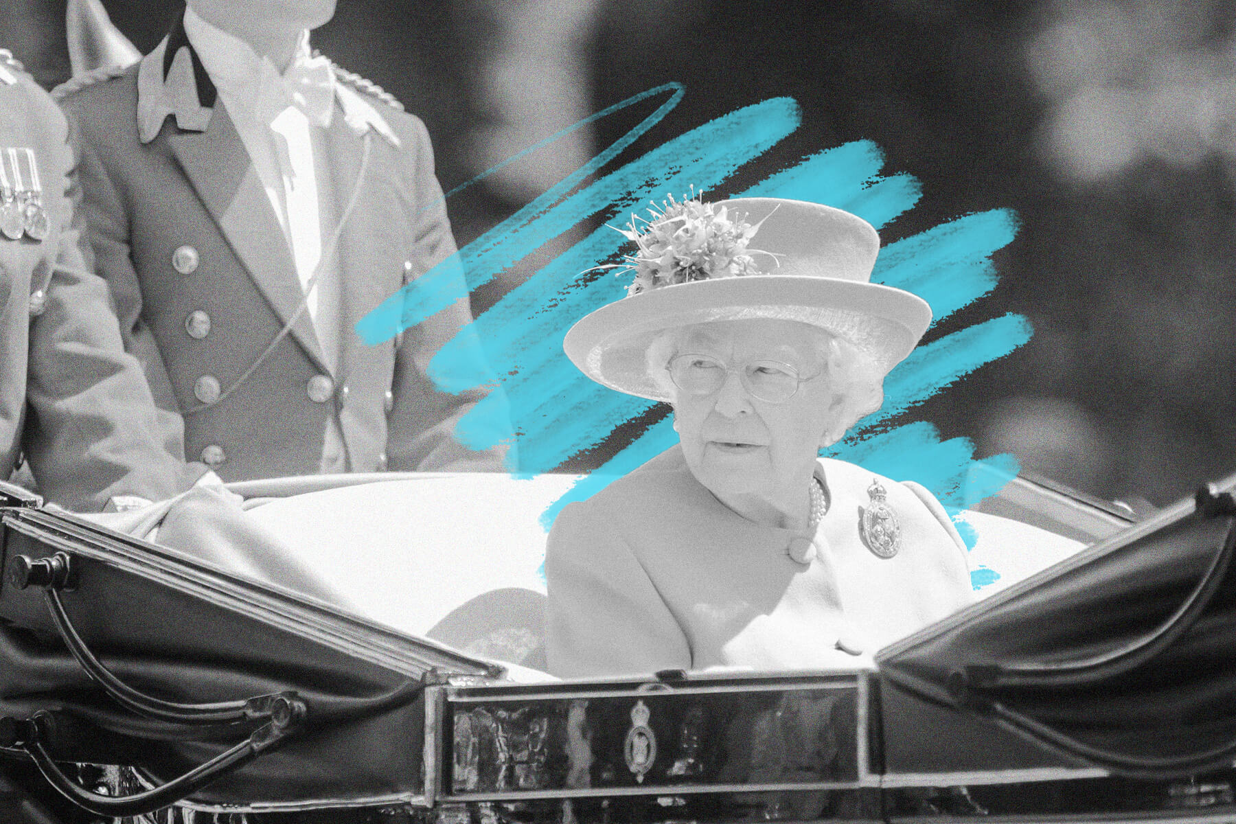Queen Elizabeth II in carriage