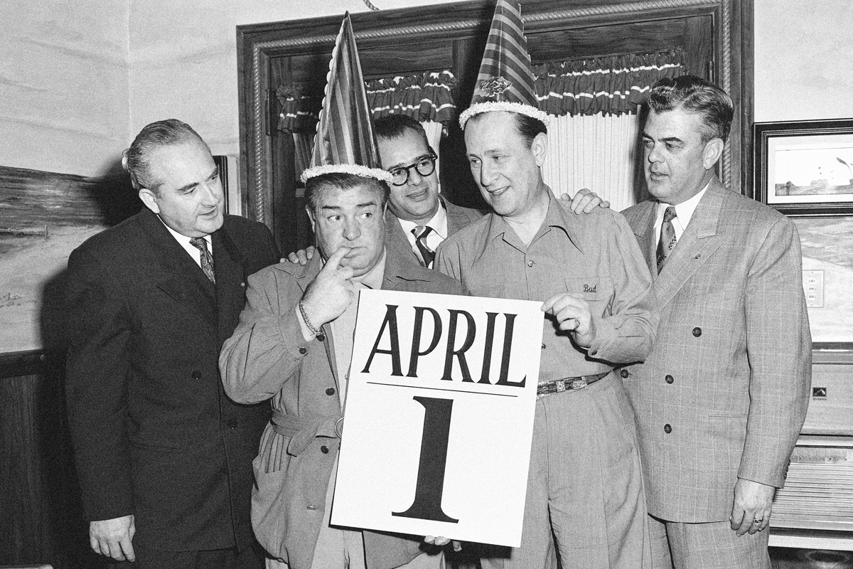 April Fool's Day, early 1950s