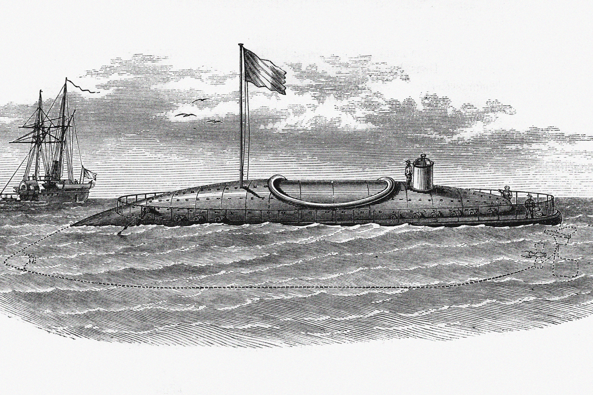 Early French submarine
