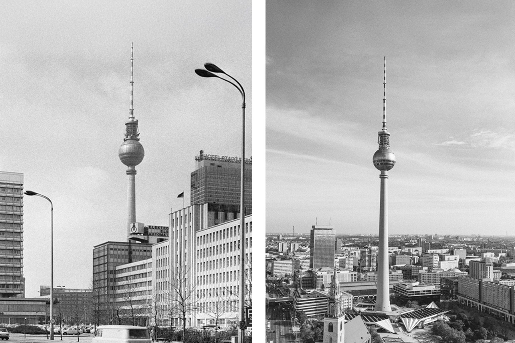 Berlin, 1975 (left) and 2024 (right)