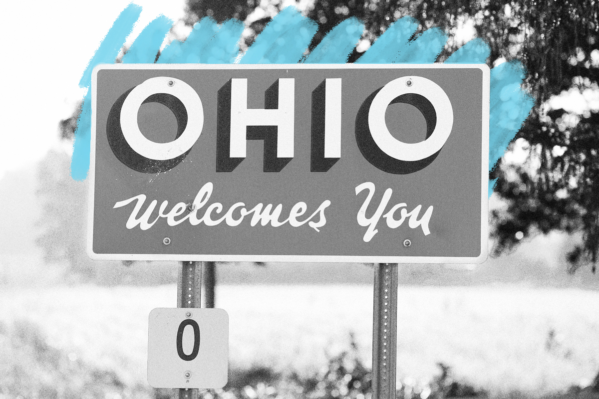 Ohio welcome sign