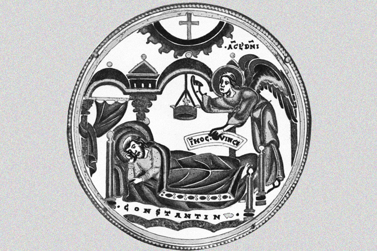 Triptych depicting Constantine's dream, 312 CE