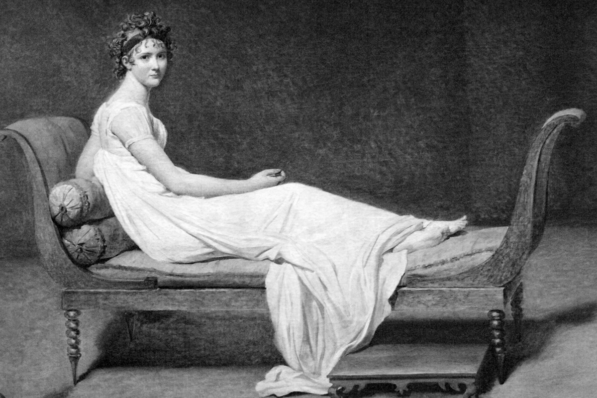 Woman on a chaise longue, 1800