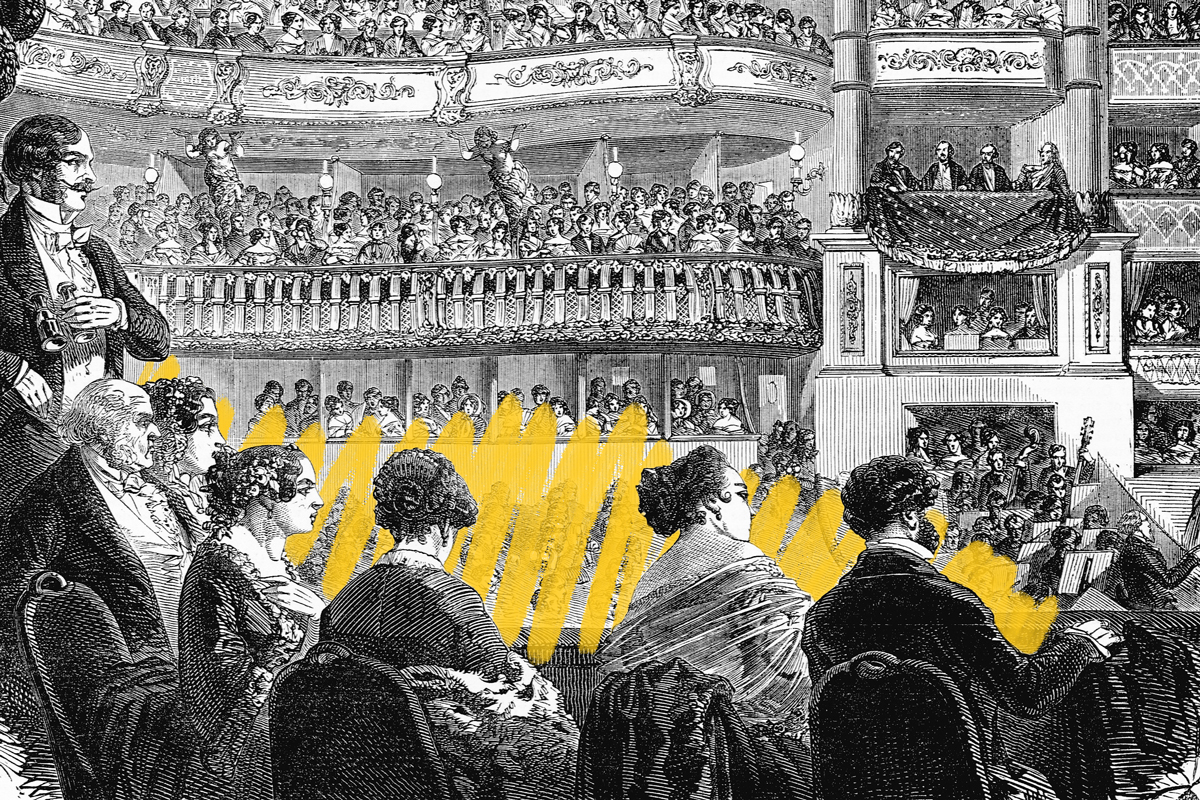 Italian Opera House in Paris, 1800s