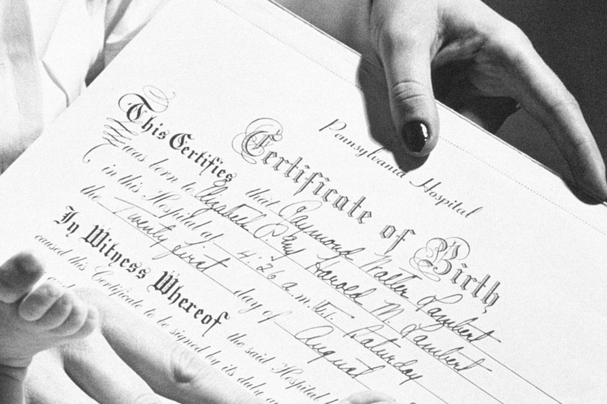 Birth certificate