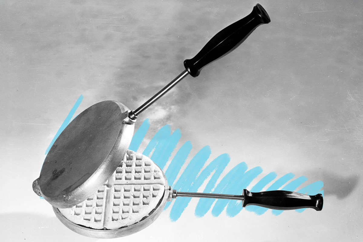 Waffle iron, circa 1947
