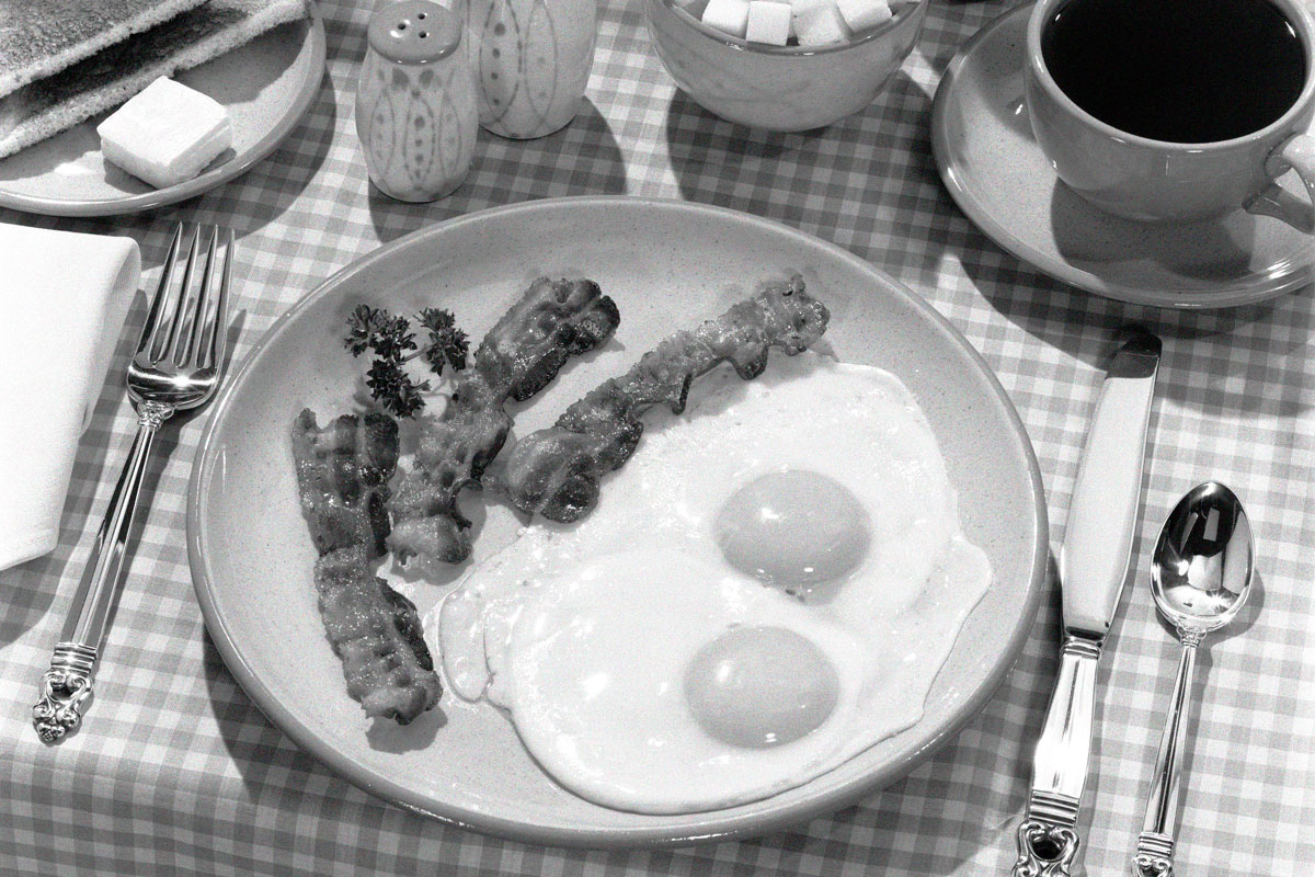 Breakfast plate, circa 1950s