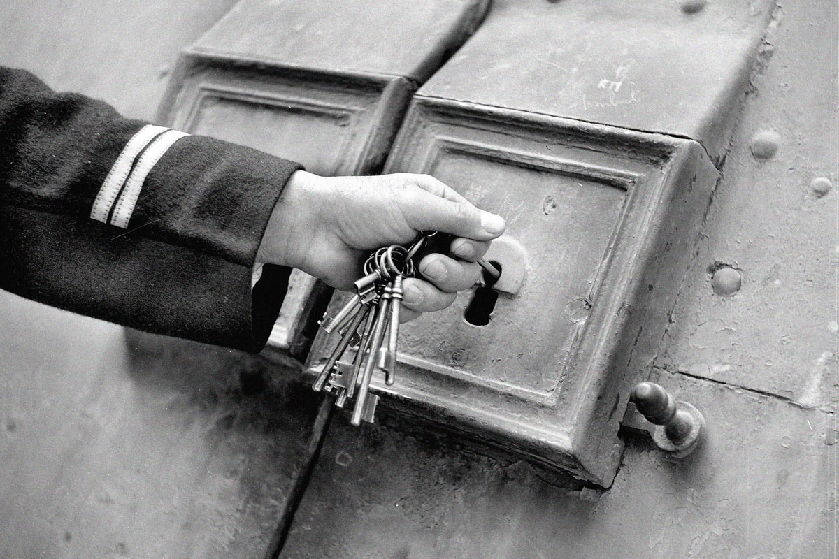 Lock and key in France, 1950