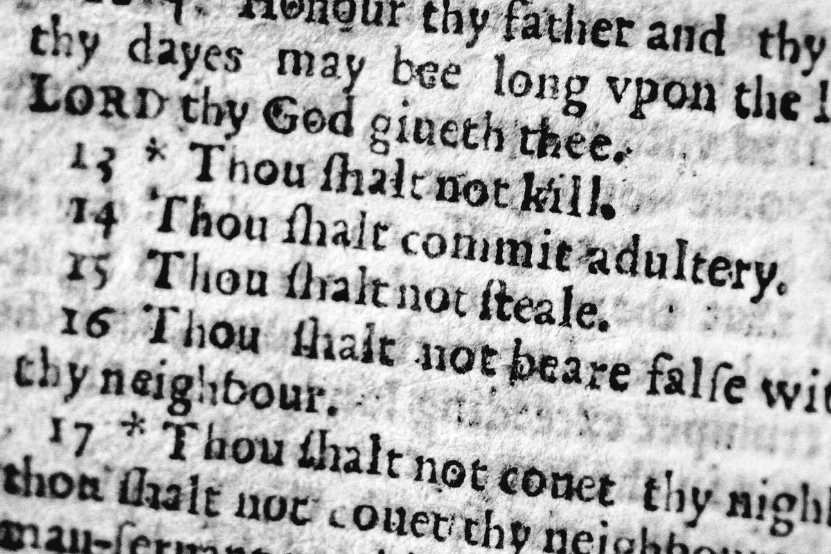 Typo in the 1631 ''Wicked Bible''