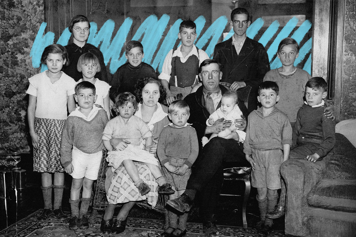 Stork Derby entrant with 16 children
