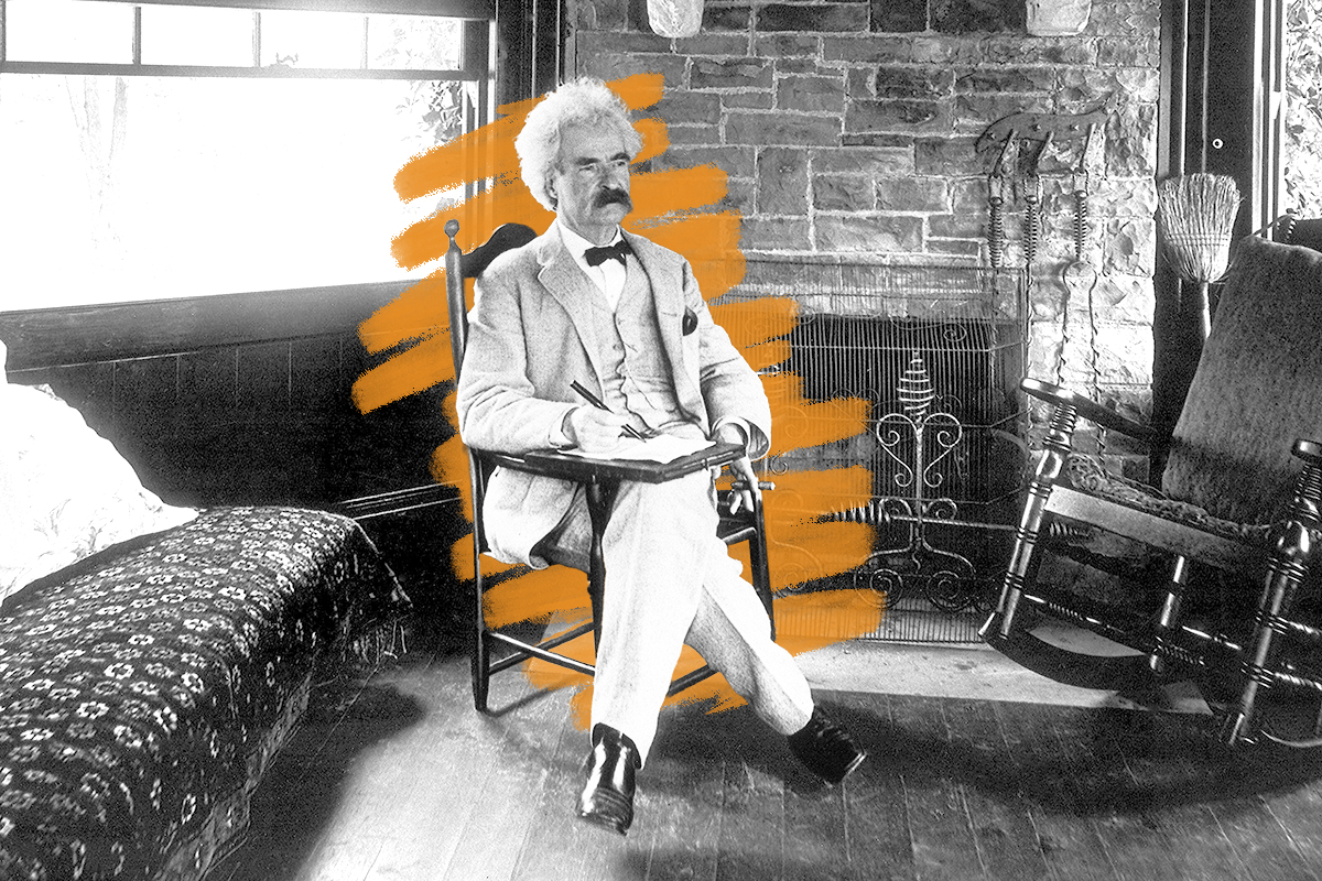 Portrait of Mark Twain