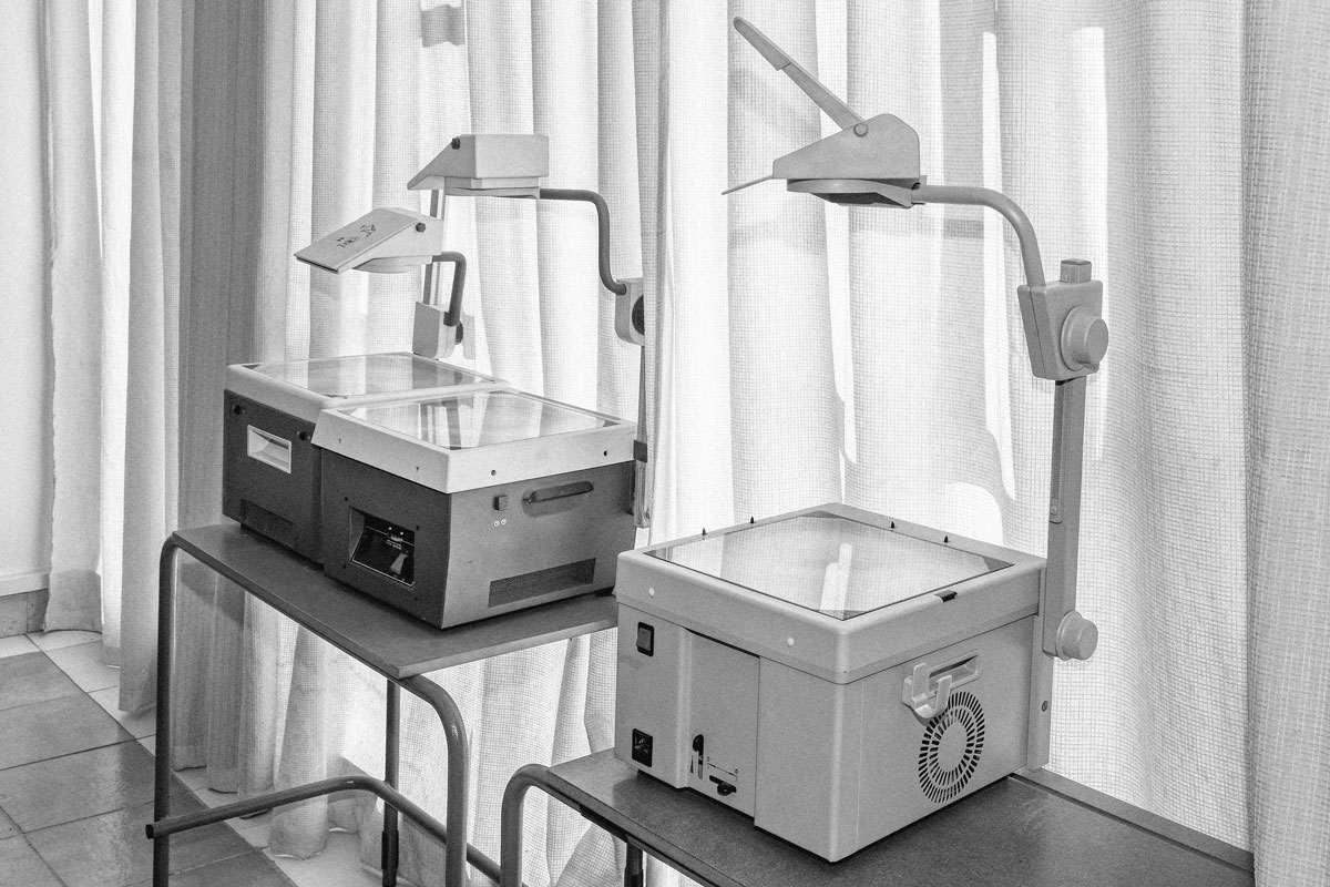 Vintage overhead projectors