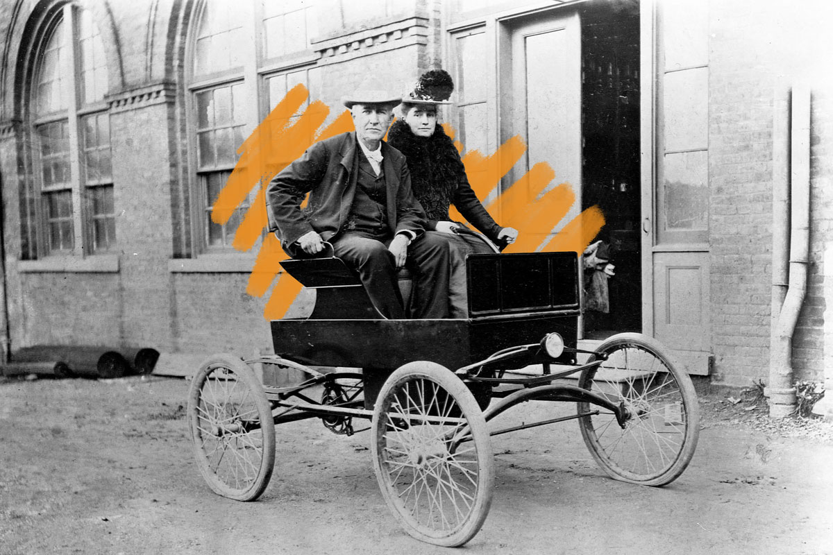 Thomas Edison and Mina Miller