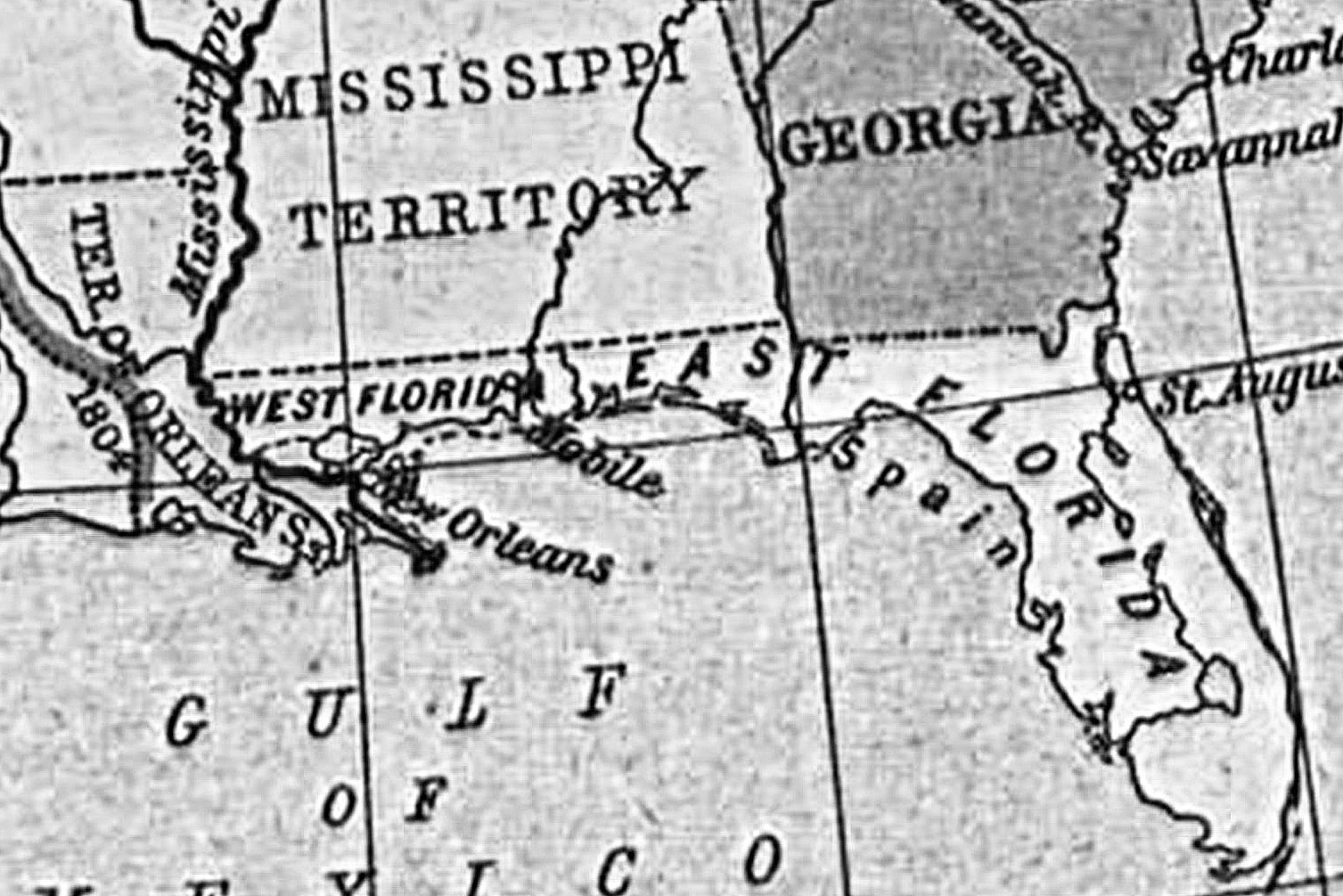 East and West Florida, 1810
